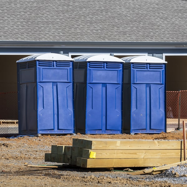 what is the maximum capacity for a single porta potty in Leon Iowa